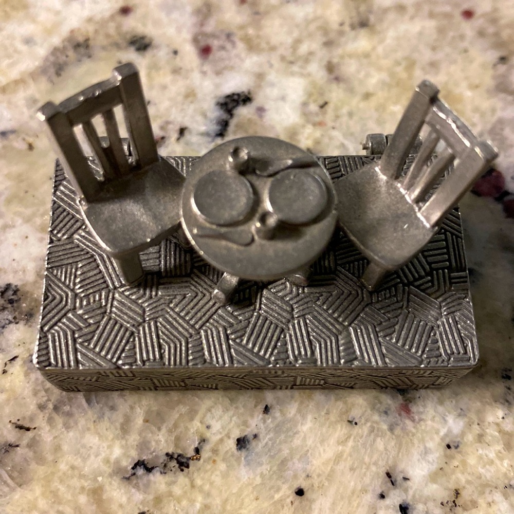 Pewter "Lunch Box" Keepsake Box by Clift - Made In USA -